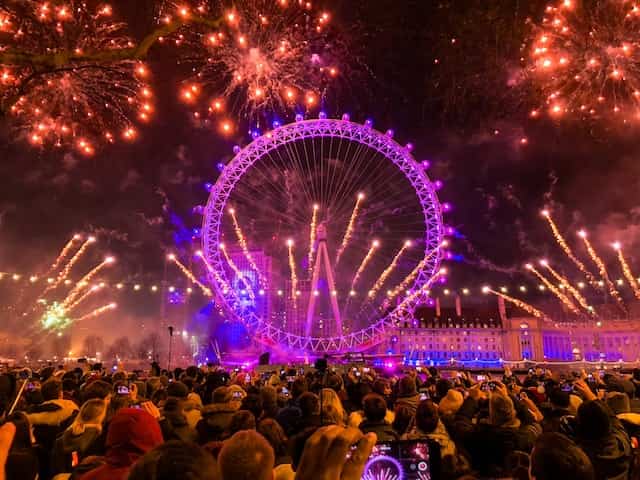 fuegos artificiales de londres inglaterra
